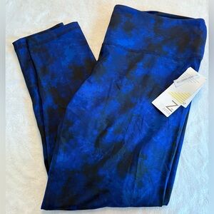 New With Tags Zella Blue and Black Active Leggings